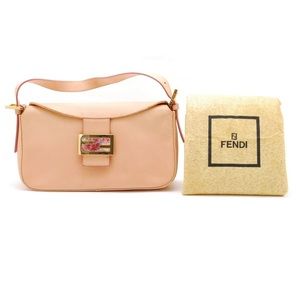 Fendi Round Flap Baguette in Leather